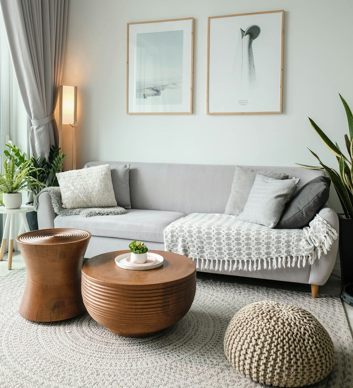 Calm, light-filled living room